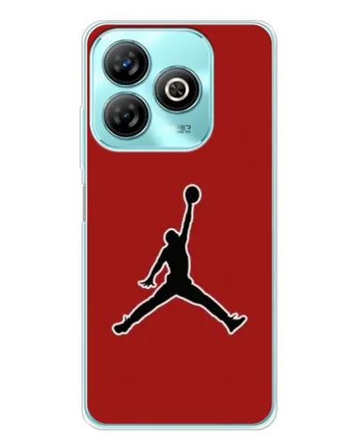 Чехол для ZTE Blade A75 с картинкой «Jordan Red Back»