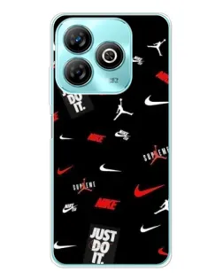 Чехол для ZTE Blade A75 с картинкой «Nike Mix Pattern»