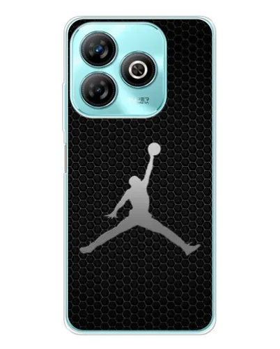 Чехол для ZTE Blade A75 с картинкой «Jordan Dark Carbon»