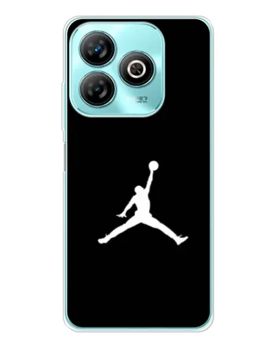 Чехол для ZTE Blade A75 с картинкой «Jordan Silhouette»