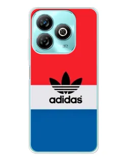 Чехол для ZTE Blade A75 с картинкой «Ретро блоки Adidas»