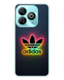 Чехол для ZTE Blade A75 с картинкой «Неоновый Adidas»