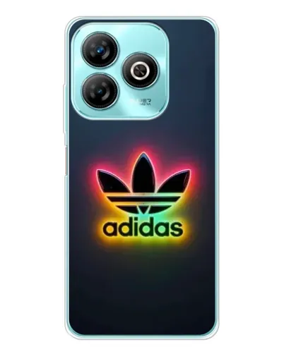 Чехол для ZTE Blade A75 с картинкой «Неоновый Adidas»