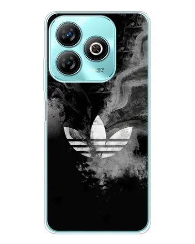 Чехол для ZTE Blade A75 с картинкой «Абстрактный дым Adidas»