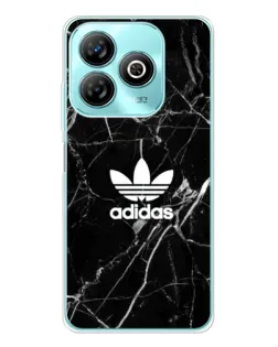 Чехол для ZTE Blade A75 с картинкой «Белый мрамор Adidas»