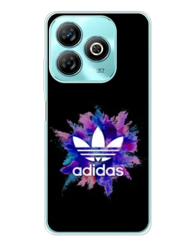 Чехол для ZTE Blade A75 с картинкой «Взрыв красок Adidas»