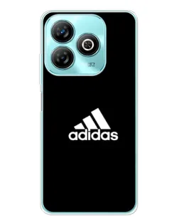 Чехол для ZTE Blade A75 с картинкой «Черная классика Adidas»