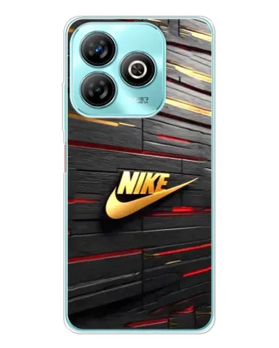 Чохол для ZTE Blade A75 з картинкою «Золотий Nike на металі»
