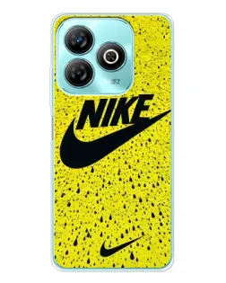 Чохол для ZTE Blade A75 з картинкою «Жовтий текстурний Nike»
