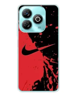 Чохол для ZTE Blade A75 з картинкою «Червоні бризки Nike» Чохол для ZTE Blade A75 з картинкою «Червоні бризки Nike»