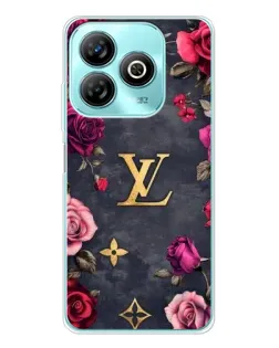 Чехол для ZTE Blade A75 с картинкой «Цветочный Louis Vuitton»