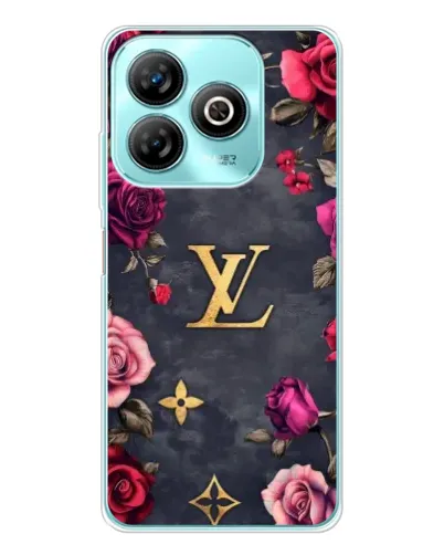 Чехол для ZTE Blade A75 с картинкой «Цветочный Louis Vuitton»