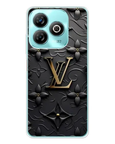 Чехол для ZTE Blade A75 с картинкой «Кожаная текстура LV»