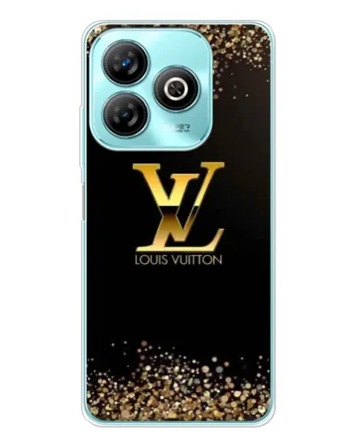 Чехол для ZTE Blade A75 с картинкой «LV — золотые искры»