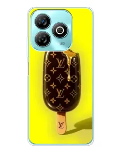 Чехол для ZTE Blade A75 с картинкой «Мороженое от LV»
