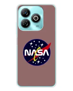 Чохол для ZTE Blade A75 з картинкою «NASA — ретро космос»