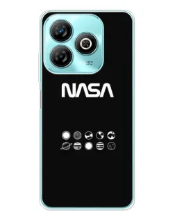Чохол для ZTE Blade A75 з картинкою «NASA — технічний принт»