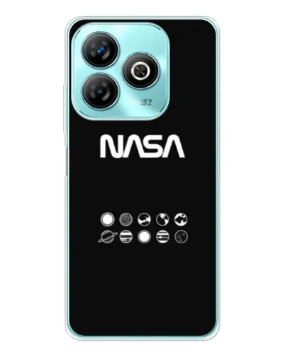Чохол для ZTE Blade A75 з картинкою «NASA — технічний принт»