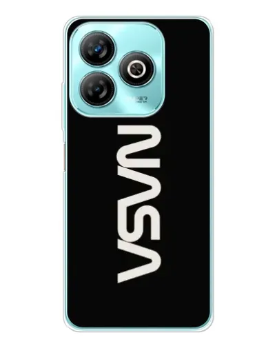 Чохол для ZTE Blade A75 з картинкою «NASA — вертикальний логотип»