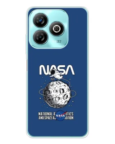 Чохол для ZTE Blade A75 з картинкою «NASA — місячна місія»