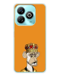 Чохол для ZTE Blade A75 з картинкою «Золота мавпа Bored Ape»