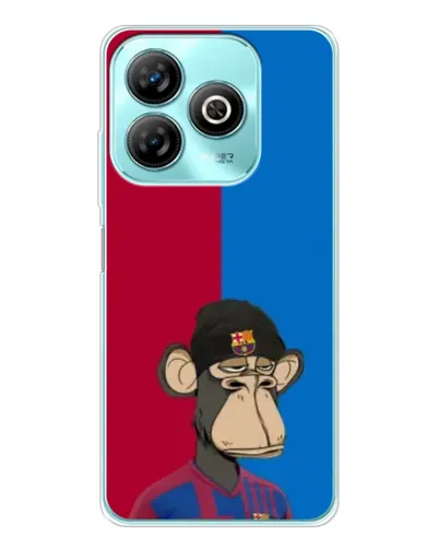 Чохол для ZTE Blade A75 з картинкою «Bored Ape — фанат Барси»