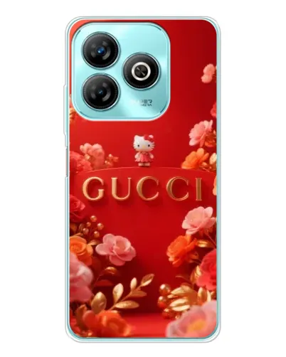 Чехол для ZTE Blade A75 с картинкой «Gucci — золотой сад»