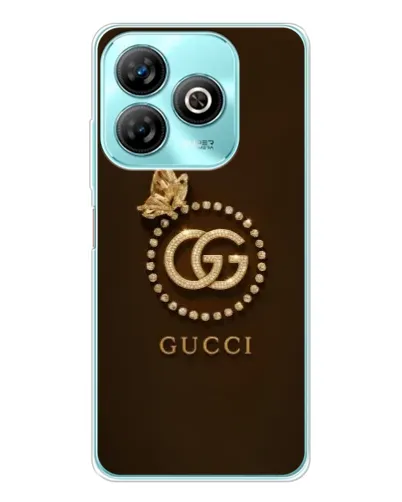 Чехол для ZTE Blade A75 с картинкой «Gucci — золотая бабочка»