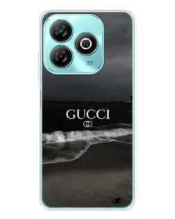 Чехол для ZTE Blade A75 с картинкой «Gucci — морской прибой»