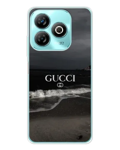 Чехол для ZTE Blade A75 с картинкой «Gucci — морской прибой»