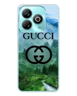 Чехол для ZTE Blade A75 с картинкой «Gucci — горный пейзаж»