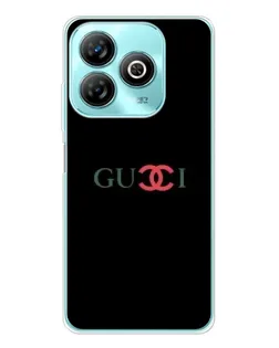 Чехол для ZTE Blade A75 с картинкой «Gucci — красный градиент»