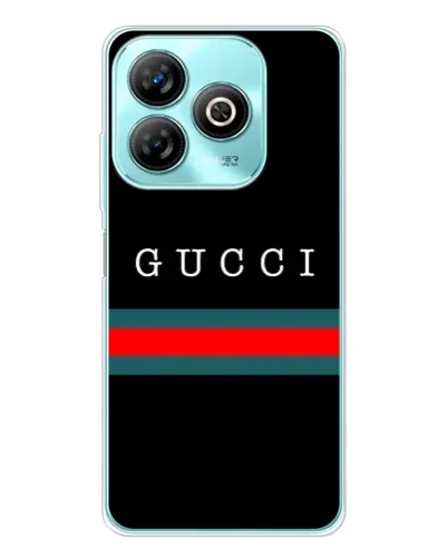 Чехол для ZTE Blade A75 с картинкой «Gucci — красный пояс»