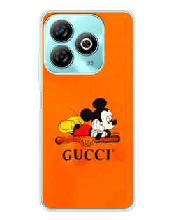Чохол для ZTE Blade A75 з картинкою «Міккі Маус Gucci — помаранч»