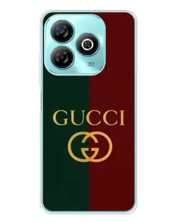 Чохол для ZTE Blade A75 з картинкою «Gucci — темно-зелений градієнт»