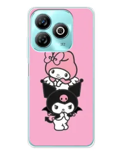 Чохол для ZTE Blade A75 з картинкою «My Melody та Kuromi»