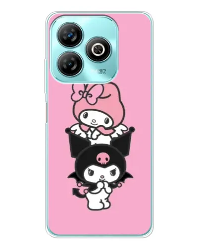 Чохол для ZTE Blade A75 з картинкою «My Melody та Kuromi»