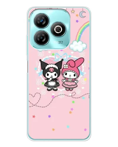 Чохол для ZTE Blade A75 з картинкою «My Melody та Kuromi»