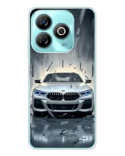 Чохол для ZTE Blade A75 з картинкою «BMW у світлі фар»