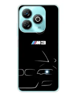 Чохол для ZTE Blade A75 з картинкою «Мінімалістичний принт BMW M3»