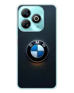 Чохол для ZTE Blade A75 з картинкою «Логотип BMW — мінімалізм»