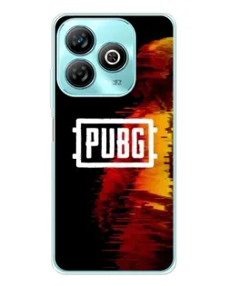 Чохол для ZTE Blade A75 з картинкою «Яскравий логотип PUBG»