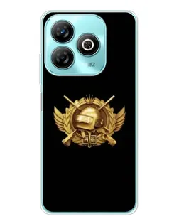 Чохол для ZTE Blade A75 з картинкою «PUBG — помаранчевий градієнт»