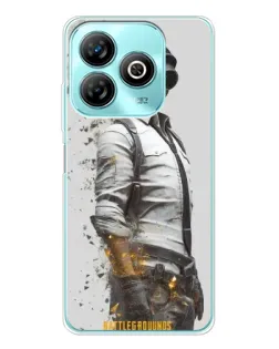 Чохол для ZTE Blade A75 з картинкою «PUBG — боєць у пилу»