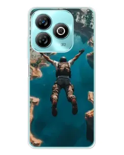 Чохол для ZTE Blade A75 з картинкою «PUBG — вільне падіння»