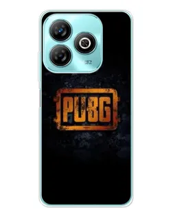 Чохол для ZTE Blade A75 з картинкою «PUBG — золотий логотип»