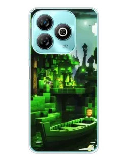 Чехол для ZTE Blade A75 с картинкой «Minecraft лесной пейзаж» Чехол для ZTE Blade A75 с картинкой «Minecraft лесной пейзаж»