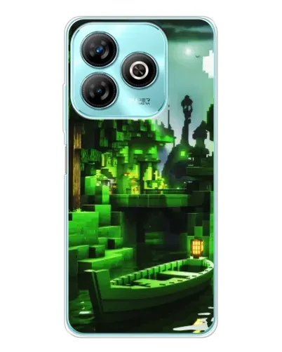 Чехол для ZTE Blade A75 с картинкой «Minecraft лесной пейзаж» Чехол для ZTE Blade A75 с картинкой «Minecraft лесной пейзаж»