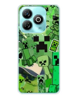 Чехол для ZTE Blade A75 с картинкой «Криперы Minecraft» Чехол для ZTE Blade A75 с картинкой «Криперы Minecraft»