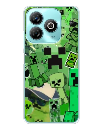 Чехол для ZTE Blade A75 с картинкой «Криперы Minecraft» Чехол для ZTE Blade A75 с картинкой «Криперы Minecraft»